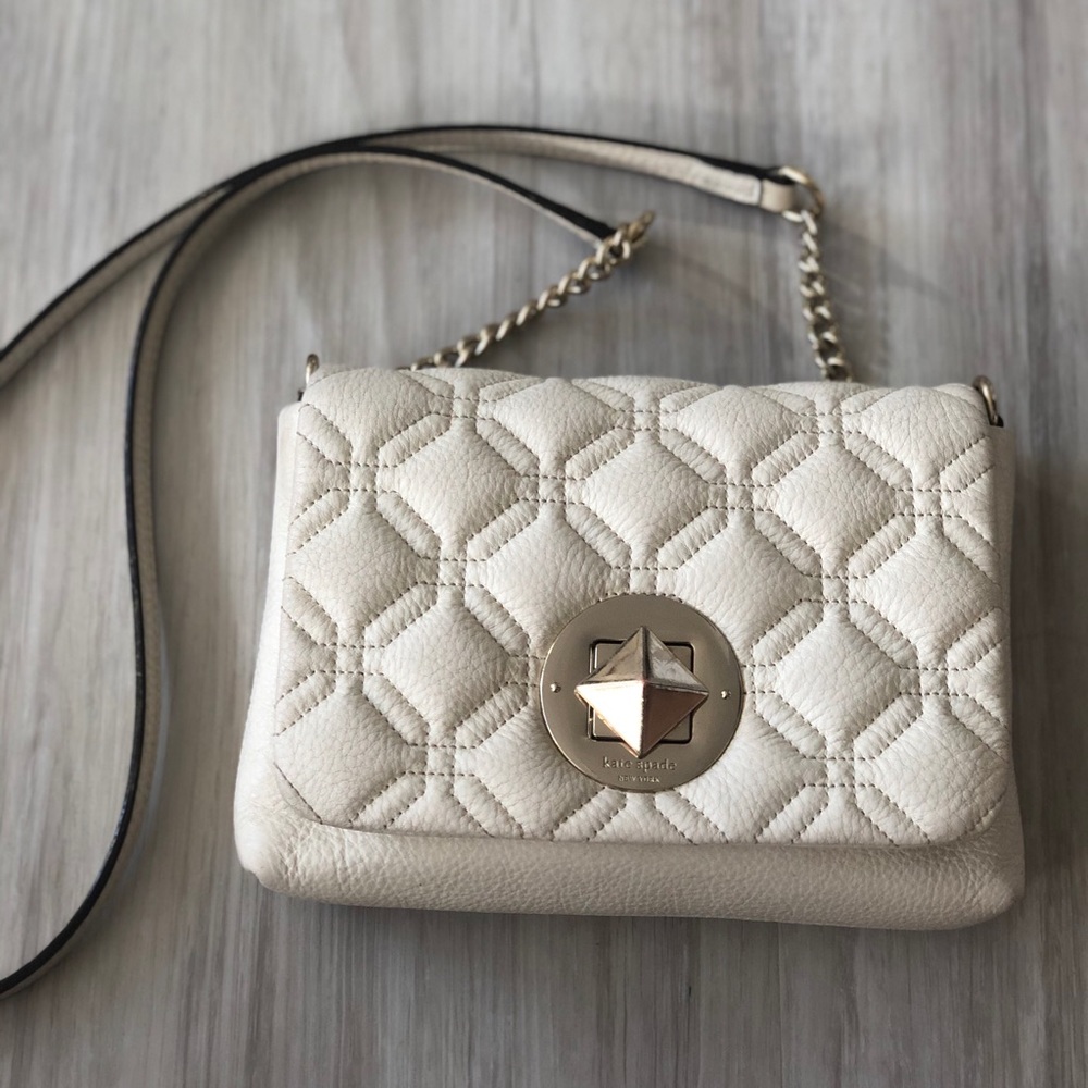 ❌NOT FOR SALE❌ cream quilted crossbody mini astor
